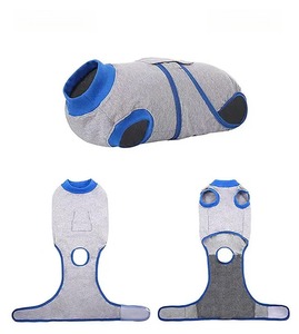 Combinaison de récupération post-opératoire durable en coton <span class=keywords><strong>pour</strong></span> animaux de compagnie, vêtement anti-anxiété <span class=keywords><strong>pour</strong></span> chien, alternative au collier de protection, vente en gros - Product Image 1