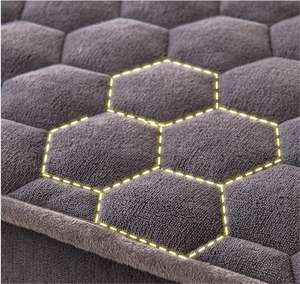 Set Sprei Kasur 3Pcs Motif Garis Tebal Gaya Eropa, Isolasi Multi-Layer, 400TC Polyester/Katun, Ramah Lingkungan, Tahan Lama - Product Image 5