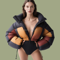 Veste d'hiver personnalisée 800FP Softshell courte matelassée, veste de luxe pour femmes, veste d'extérieur de haute qualité, manteau en duvet pour femmes