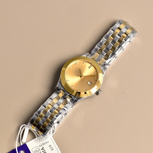 Reloj de Lujo Avanzado con Movimiento de Cuarzo de Precisión, Correa de Acero de Doble Color, Marcadores de Hora con Diamantes, Cuerpo Delgado, Resistente al Agua, Longines - Product Image 6
