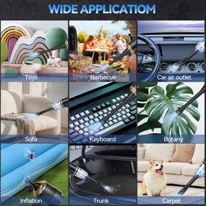 เครื่องดูดฝุ่นพกพาขนาดเล็กสีเขียวขี้ม้าแบบไร้สาย กำลังสูง ดูดและเป่าได้ ใช้ได้ทั้งในบ้านและรถยนต์ รับผลิตตามสั่งพร้อมโลโก้ - Product Image 6