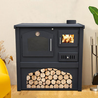 Poêle moderne Poêle à bois avec four Poêle à bois Cheminée intérieure Chauffage domestique