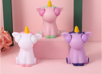 Jouets anti-stress en silicone mignons et originaux 2025, animaux, parodies, jouets à presser, yeux de chien qui sortent, jouet lumineux à LED