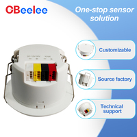 Détecteur de mouvement humain 5,8 GHz, interrupteur à induction micro-ondes, protocole de communication KNX, radar de détection humaine pour maison intelligente