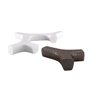 Modern Outdoor Patio <b>Bench</b> Contemporary <b>Wood</b> Design Durable Furniture for Garden Use with 2-Seater Capacity - Product Image 1