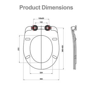 Asiento de Inodoro Moderno con <span class=keywords><strong>Tapa</strong></span> de Cierre Suave, Estándar Europeo, Redondo, de Urea, en Oferta - Product Image 3