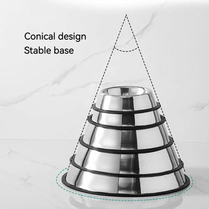 Cuenco para perros y gatos de acero inoxidable respetuoso con el medio ambiente al por mayor, comedero redondo antideslizante para mascotas, comederos para perros, suministros para mascotas - Product Image 5