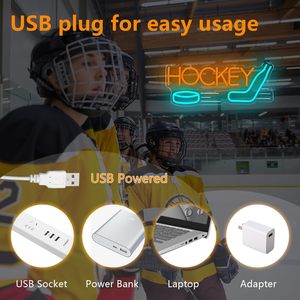 Ice Hockey Letreros Neon LED dimmable USB powered ambient <b>light</b> store <b>window</b> decoration <b>light</b> street indicator <b>light</b> Customized - Product Image 3
