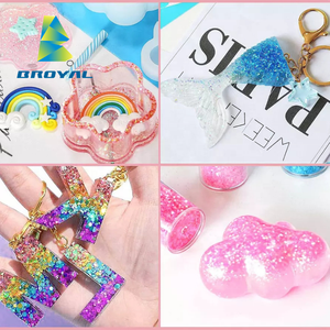 Vente en gros <span class=keywords><strong>de</strong></span> flocons arc-en-ciel scintillants blancs irisés opale transparente grosses paillettes pour gobelet résine Slime cométique - Product Image 4