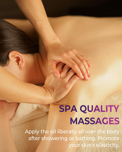 Huile corporelle hydratante et raffermissante 790000ppm Complexe raffermissant & 10000ppm HA Après la douche Absorption rapide Lavande Soin complet du corps - Product Image 4