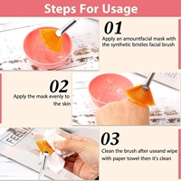 Fan Set aplikator kuas bersih wajah kuas Makeup lembut aplikator asam alat Makeup kosmetik kecantikan untuk lumpur Blush