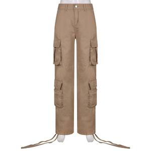 Pantaloni <span class=keywords><strong>Cargo</strong></span> da ginnastica da donna di alta qualità pantaloni da lavoro Street Hip Hop Multi-pocket StitchingWholesale pantaloni <span class=keywords><strong>Cargo</strong></span> - Product Image 6