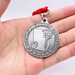 Médailles de gokeyring personnalisées avec conception de Logo, médaille de sport, Souvenir en laiton, placage de moulage en métal promotionnel, Brkeychaintom en métal