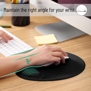 Custom Black <b>Large</b> Gaming Mousepad Silicone Square Style with Non-Slip Stitched Edges Square <b>Desk</b> Mat with Logo From Factory - Product Image 4