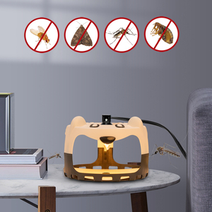 2023 Piège à mouches d'intérieur Bug Zapper dans un panneau adhésif fort Lutte antiparasitaire Attraper efficacement les puces Piège mural enfichable pour les restaurants - Product Image 4