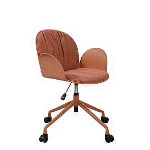 Chaise de bureau pivotante à 360° avec base 5 étoiles, rembourrage en tissu confortable, réglage de la hauteur par vérin à gaz - Product Image 1