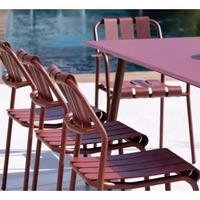 Chaise longue d'extérieur moderne de style nordique avec structure en fer, inclinable, écologique, pour salon, maison, balcon, terrasse