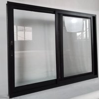 Ventanas Corredizas de Aleación de Aluminio Certificadas en Estados Unidos con Doble Vidrio Templado Resistentes a Huracanes para Uso Exterior y en Hoteles