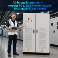 Système de conversion d'énergie solaire (PCS) - Boîtier de distribution - Megarevo MPS Hybride 550 kW 720 A 400 V IP55 - Inverseur de stockage d'énergie