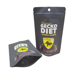 Sacos plásticos para alimentos para cães grandes, sacos de alumínio personalizados, sacos com zíper para animais de estimação, com pé, reutilizáveis e com zíper