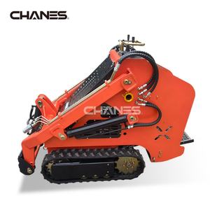 特別オファー中古14hp EPAエンジンミニスキッドステア追跡ローダー中国30インチワイドミニローダーバケットアタッチメントプロモーション - Product Image 3