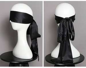 Yumuşak ipek saten kör göz maskesi Bdsm esaret fetiş erotik yama esaret körü körüne düğün seks ürün için - Product Image 5