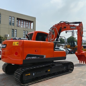 รถขุดดิน Doosan DX150LC-9C สีส้ม สำหรับงานหนัก 15 ตัน เครื่องยนต์ Kawasaki ควบคุมด้วยระบบ PLC - Product Image 1