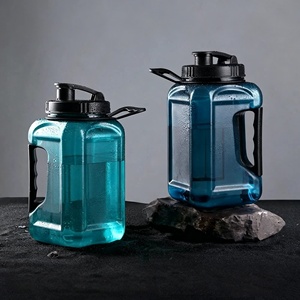 Hot Selling Eco-Friendly 2.4L Sports <strong>Large</strong> Capacity Reusable Plastic <strong>Water</strong> <strong>Bottle</strong> with Lid Straws for Hiking Camping BPA Free - Product Image 3