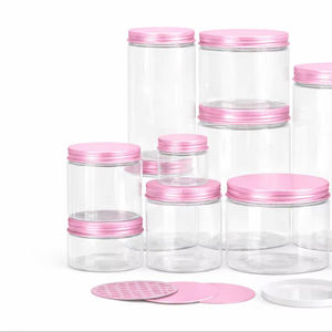 Bocaux en plastique transparent 450 ml au design carré pour mélanges d'épices, assaisonnements, conserves et snacks - Product Image 1