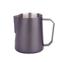 Pichet à lait personnalisé en acier inoxydable 304 pour Latte Art - Verseur fin/large/col de cygne, carafe à café pour barista avec ou sans poignée