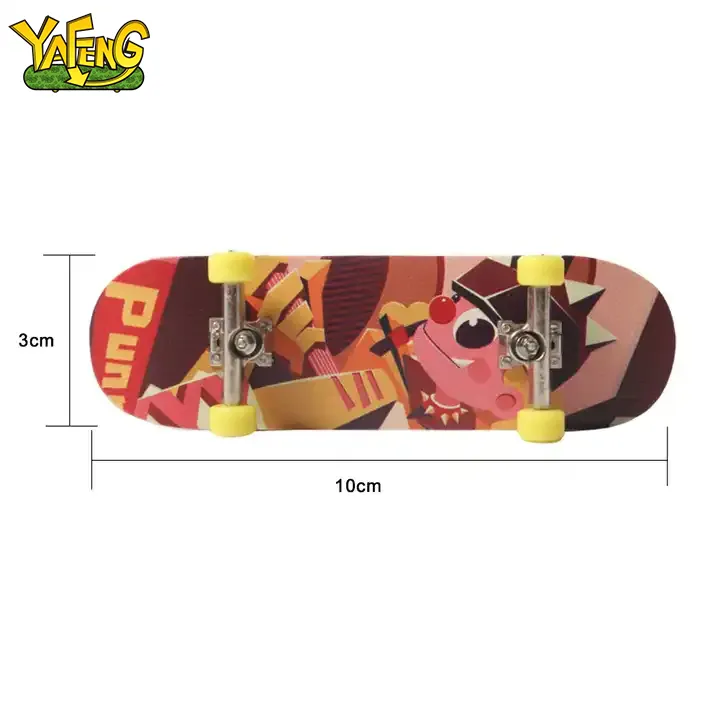 YAFENG Finger skate Board Factory 6 Ply 29X100 Black River Toy monopatín completo Cinta de agarre de espuma dot diapasón profesional