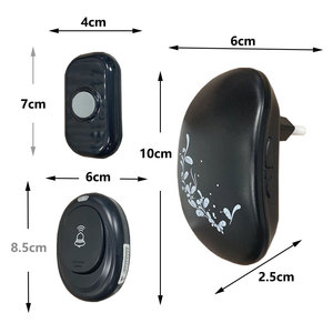 Sonnette sans fil personnalisée BJ-8529GX non numérique prise AC double broche ronde 220V - Product Image 2