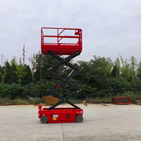 Plateforme élévatrice à ciseaux compacte de 4,9 m, élévateur électrique à ciseaux complet, automoteur, pour entrepôt, en acier allié, 100 kg