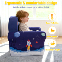 Fauteuil enfant en mousse compressée amovible, prix d'usine, astronaute, vaisseau spatial, pour la lecture, l'école