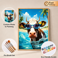 Kit de peinture par numéros d'animaux personnalisé et peint à la main SONGWOO ART, adapté aux adultes débutants