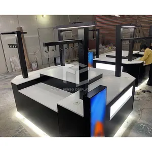 Makeup Stand Design Perfume Mall Display Cosmetic Kiosk For Makeup