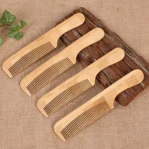Eco-friendly Natural Bamboo Comb Wholesale Biodegradable Hair Comb For Home Hotel Salon