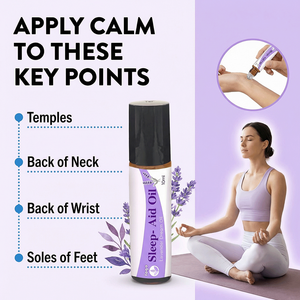 Sleep Aid Oil Roll on Lavender Ylang Ylang Clary Sage Essential Oil Blend Calming Relaxing Aroma for Better Sleep - Product Image 4