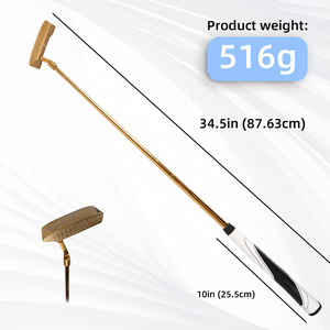Prix d'usine, vente chaude, <span class=keywords><strong>putter</strong></span> de <span class=keywords><strong>golf</strong></span> en acier inoxydable, droitier, forgé, poignée en caoutchouc, personnalisable, dernier modèle - Product Image 2