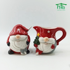 2021 drôle De Noël en céramique <span class=keywords><strong>pot</strong></span> de sucre <span class=keywords><strong>et</strong></span> crème de <span class=keywords><strong>pot</strong></span> de <span class=keywords><strong>lait</strong></span> - Product Image 6