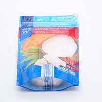 Sacs en plastique transparents imprimés sur mesure de haute qualité avec fermeture éclair facile à déchirer, sacs en Mylar pour l'emballage de la poudre de noix de coco