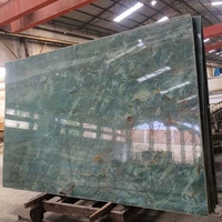 Dalle de quartzite vert émeraude polie à veines profondes pour îlot de cuisine, comptoir, meuble-lavabo, mur décoratif, sol, hôtel, villa