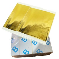 Feuilles de papier d'or de haute qualité 14 x 14 cm Taiwan B pour la dorure des meubles, 1000 feuilles par paquet, imitation feuilles d'or K