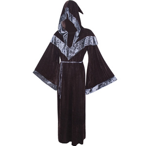 Halloween Hooded Robe <span class=keywords><strong>Cape</strong></span> Witch Stage Performance Vêtements en stock - Product Image 5