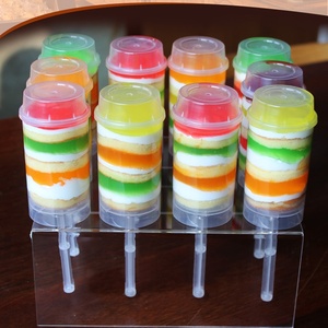 12 pezzi torta Pop Push Up contenitore gelatina gelato contenitore con coperchio per matrimonio compleanno Dessert per festa di Dessert <span class=keywords><strong>pasticceria</strong></span> strumenti - Product Image 2