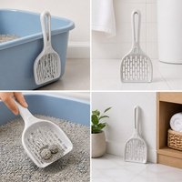 Pelle à litière pour chat en maille plastique, grande taille, outil indispensable pour le nettoyage des animaux et l'élimination des déchets