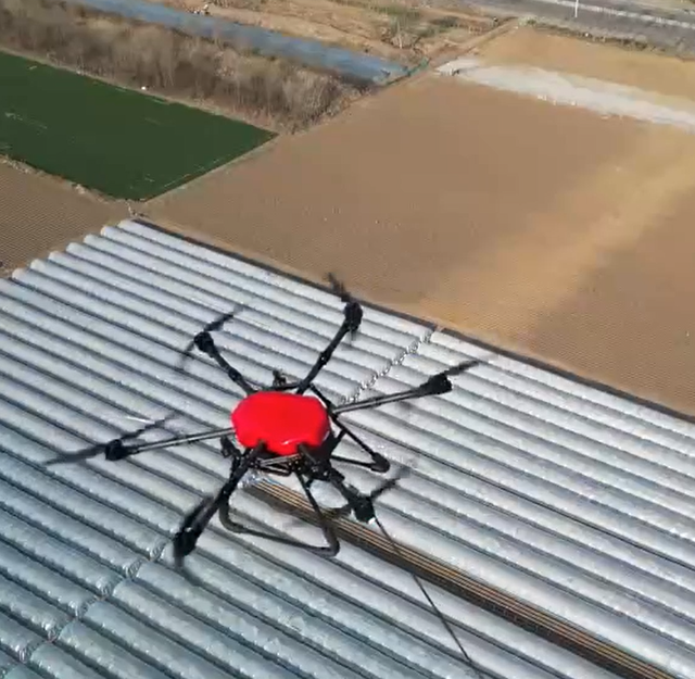 New Professional Industrial Heavy Duty Cleaning Drone 6 Axis Carbon Fiber Structure Autonomous Obstacle Avoidance High Lift Long