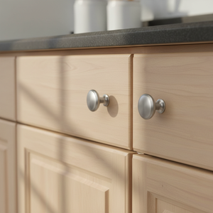 Brushed Nickel Zamak Modern Cabinet <strong>Knob</strong> <strong>Drawer</strong> Dresser Bedroom Kitchen Bathroom Easy Installation High Quality OEM Factory - Product Image 5