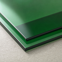 Verre feuilleté trempé teinté vert français 4mm 6mm 8mm 10mm certifié CE pour mur-rideau, fenêtre, cloison, façade, taille personnalisée