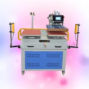 automatic double heat press machine for t-shirt